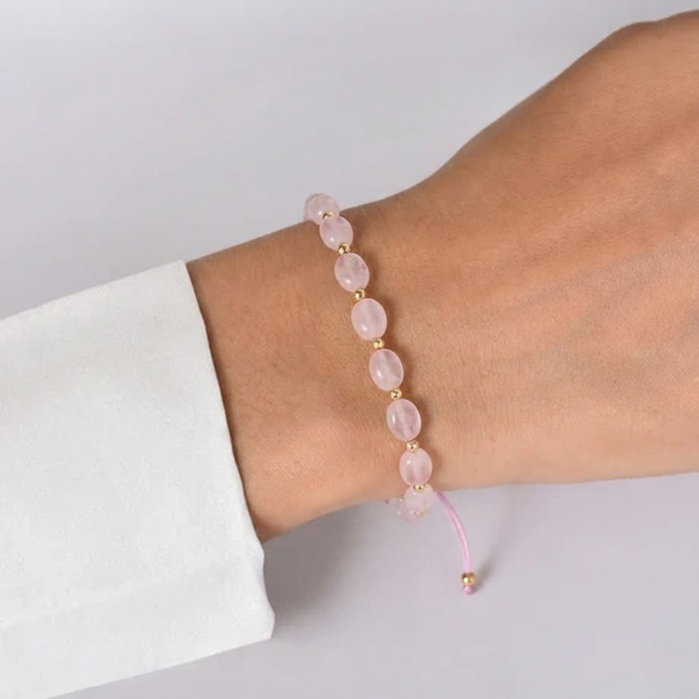 Bransoletka z Różowego Kwarcu – Czułość