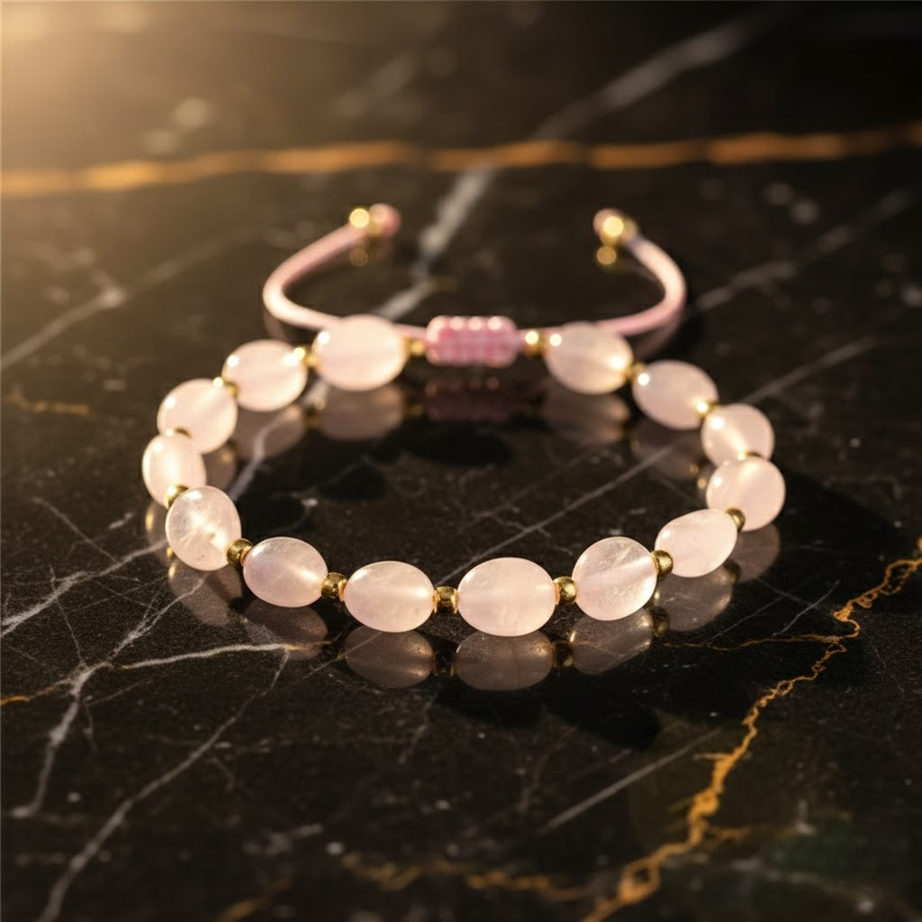 Bransoletka z Różowego Kwarcu – Czułość