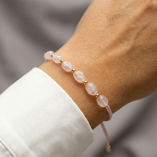 Bransoletka z Różowego Kwarcu – Czułość