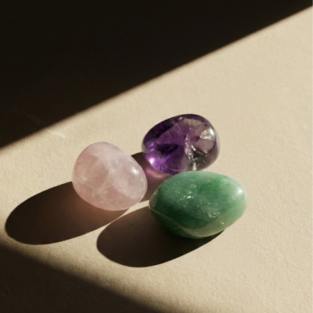Zestaw na Miłość - Różowy Kwarc, Ametyst i Awenturyn