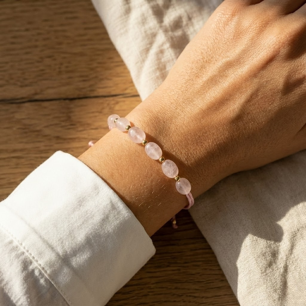 Bransoletka z Różowego Kwarcu – Czułość