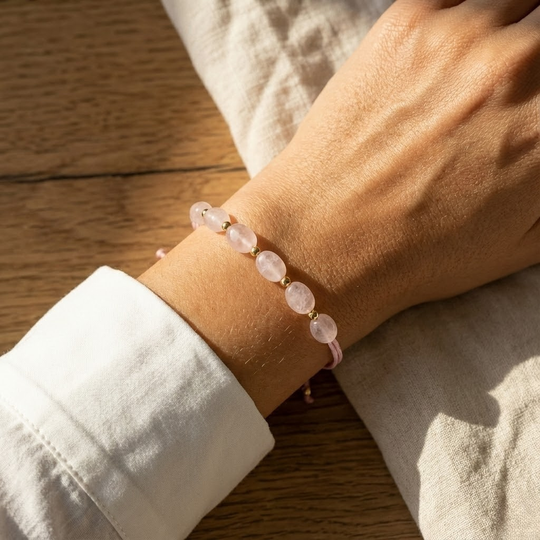 Bransoletka z Różowego Kwarcu – Czułość