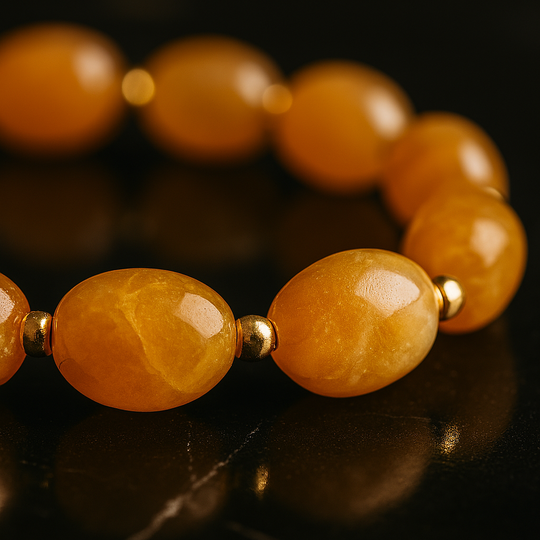 "Blask Sukcesu" - bransoletka przyciągająca sukces z żółtego jadeitu