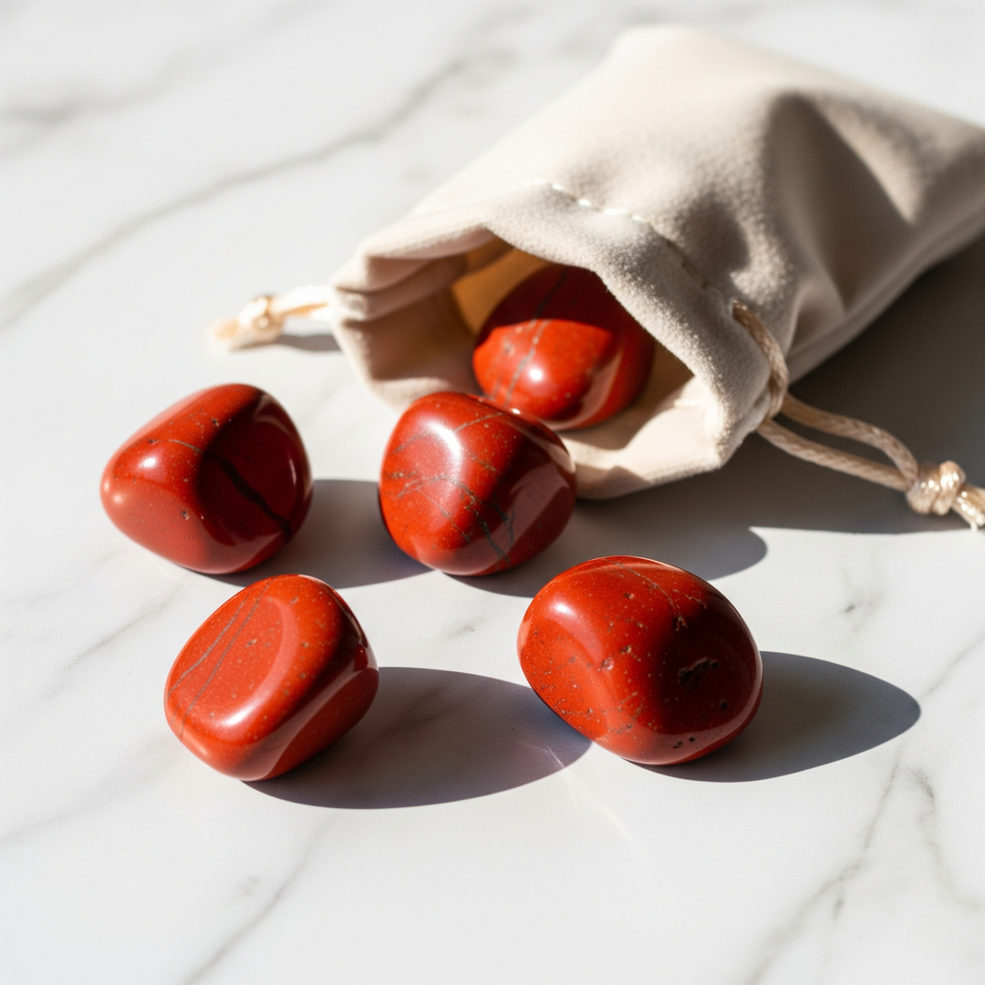 Czerwony Jaspis „Chęć życia” - Kamień motywacji i wewnętrznej dyscypliny