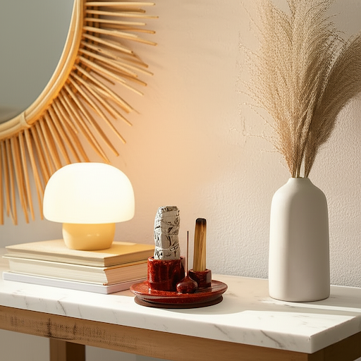 Ceramiczne podstawki pod kadzidełka - Rubinowa Czerwień