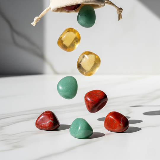 „Dotyk Obfitości” - zestaw trzech kamieni na pieniądze